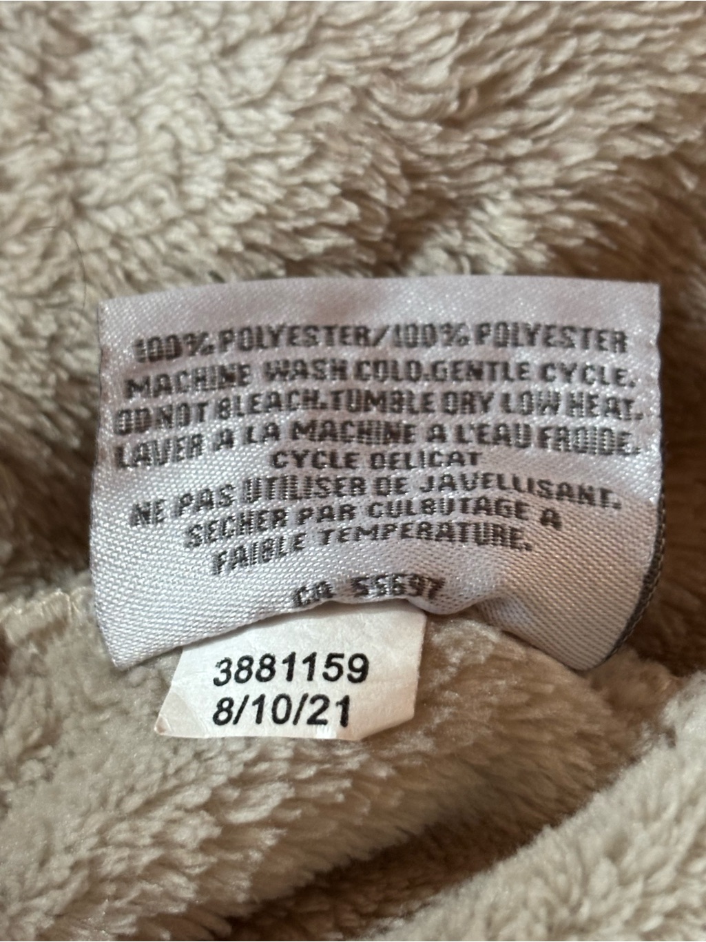 Restoration Hardware Plush Spa Robe Unisex Large In Sand Quiet Luxury Cozy Soft — image 6 of 6